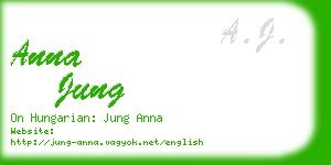 anna jung business card